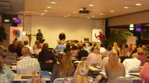 META-Kinetics demonstration with Robert Waghmare, tremayne reiss and Joanne Ross, at the International META-Medicine Conference in Tallin
